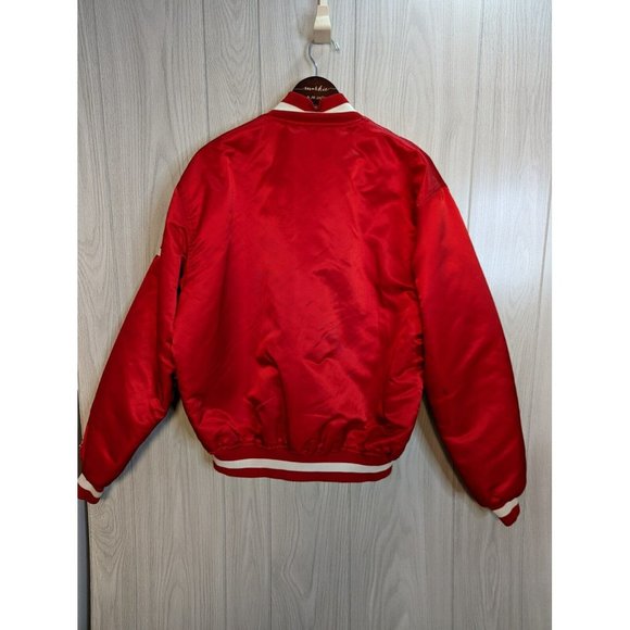 VTG 90s CINCINNATI REDS MLB THROWBACK STARTER SATIN DIAMOND COLLECTION JACKET XL - Picture 4 of 10
